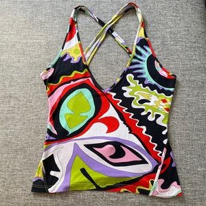 Pucci Printed Halter Tank Top